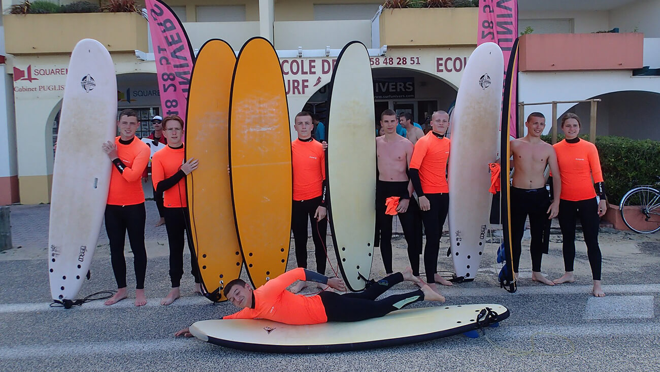 SURF UNIVERS accueil de groupes